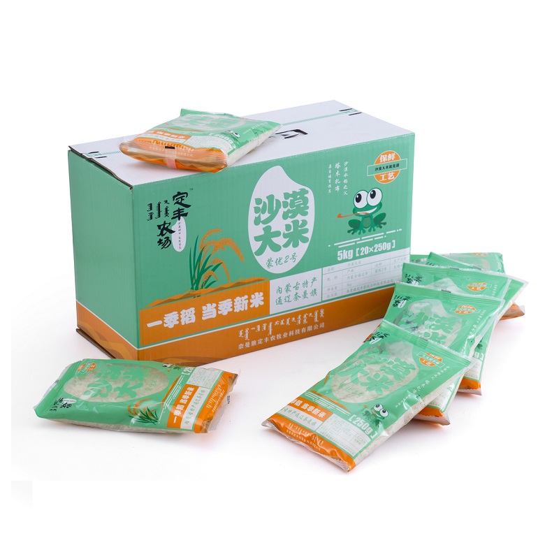 定丰农场 内蒙特产沙漠大米 蒙优2号 5kg/盒 绿色（单位：盒）