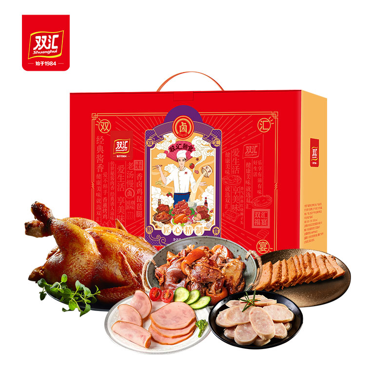 双汇 福宴 熟食 1600g 红色（单位：盒）