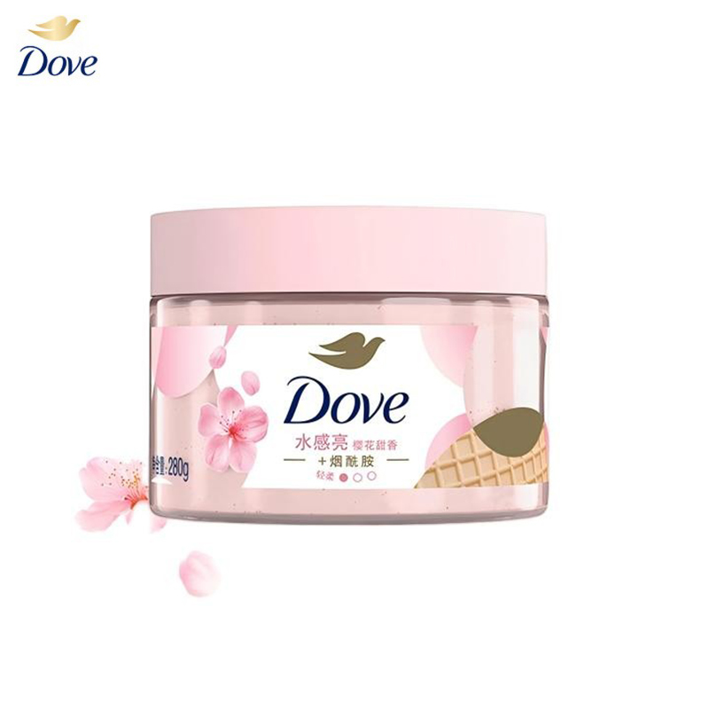 多芬 滋润精华磨砂膏  樱花甜香 280g 粉色（单位：个）