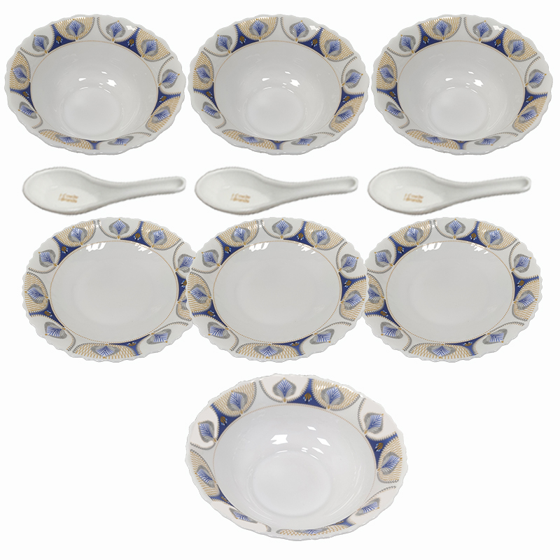 Corelle Brands 康宁乔芙兰白玉玻璃餐具套装 CB-QFL10-PMX/KZ 10件套 10 白色（单位：套）