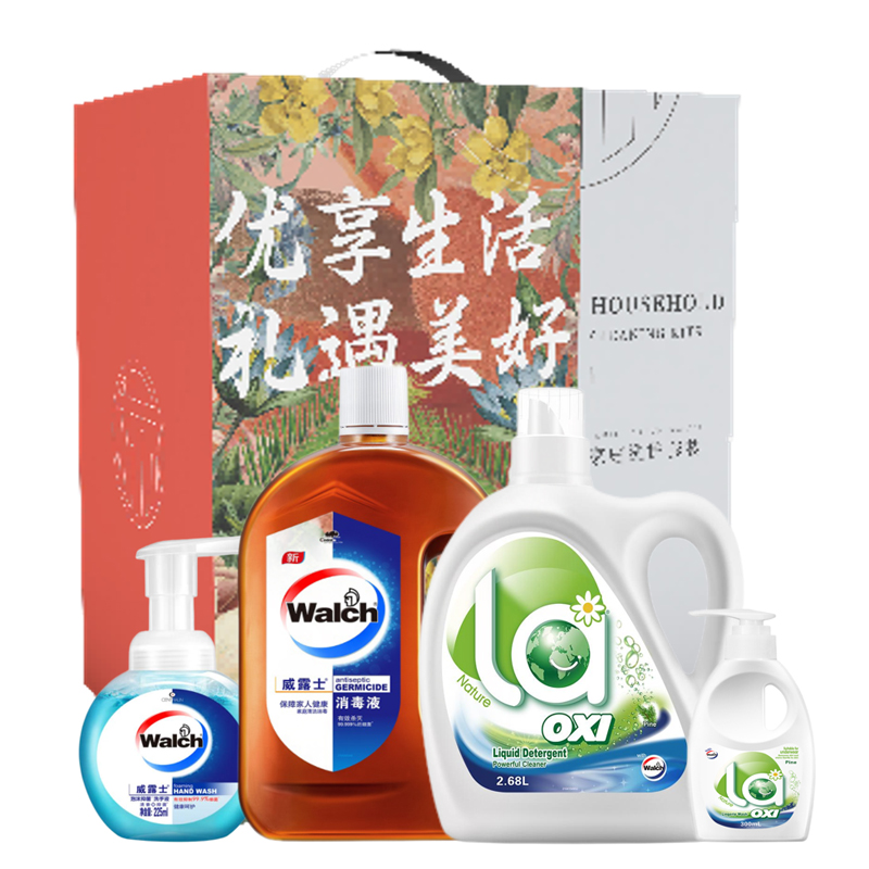 威露士 清洁消毒套装 ZSW01-BX （300ml+225ml+1L+2.68L） 混色（单位：套）