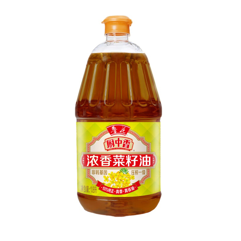 鲁花 浓香菜籽油 非转基因 1.8L 黄色（单位：桶）