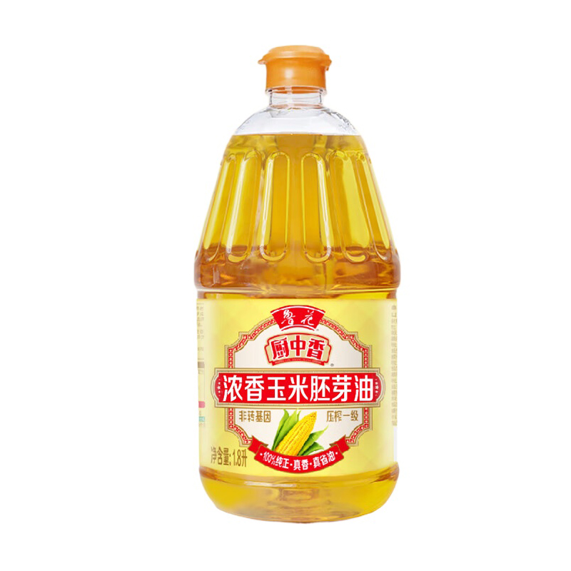 鲁花 浓香玉米胚芽油 非转基因 1.8L 黄色（单位：桶）