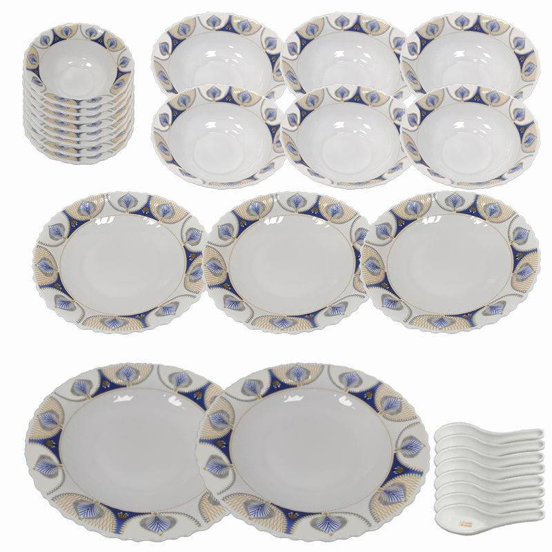 Corelle Brands 康宁乔芙兰白玉玻璃餐具套装 CB-QFL28-PMX/KZ 28件套 白色（单位：套）