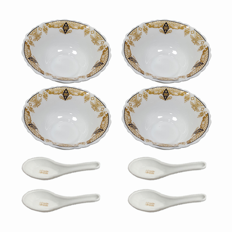 Corelle Brands 安娜白玉玻璃餐具套装 CB-AN8-PMX/KZ 8件套 白色（单位：套）
