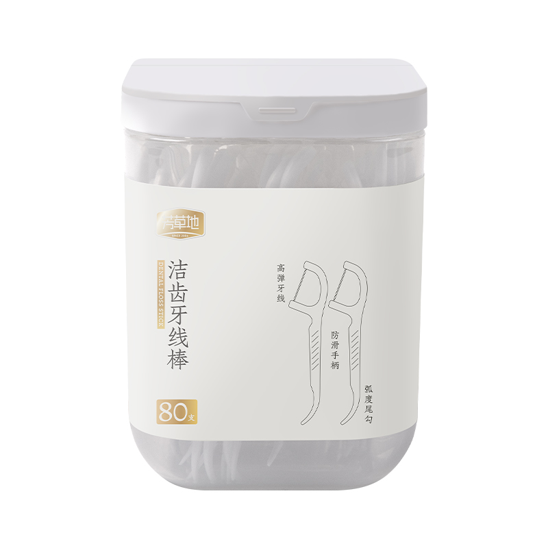 芳草地 洁齿牙线棒 A38464FCD 80只/盒*3 白色（单位：组）