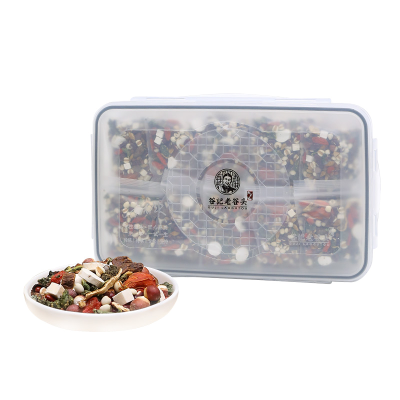 谷记老谷头 方盒赤小豆薏米芡实茶 养生茶 690g 白色（单位：盒）