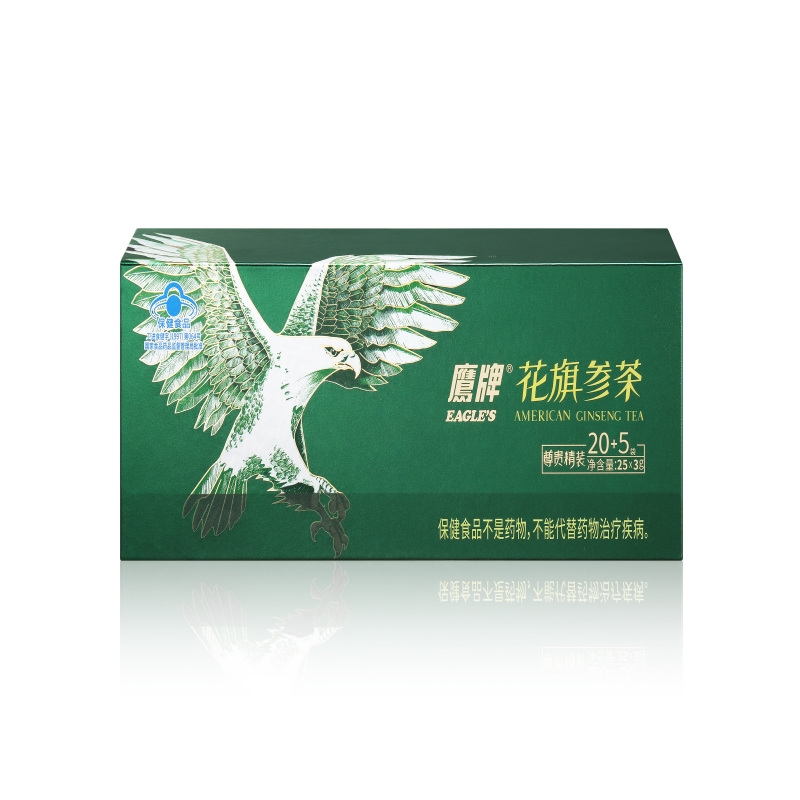 鹰牌 花旗参 西洋参茶 3g*25包 绿色（单位：盒）