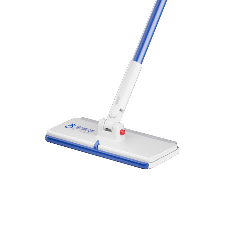 宝家洁（BAOJIAJIE） 洗脸巾平板拖把 XE01-1 宽24cm杆长120cm  白色（单位：把）