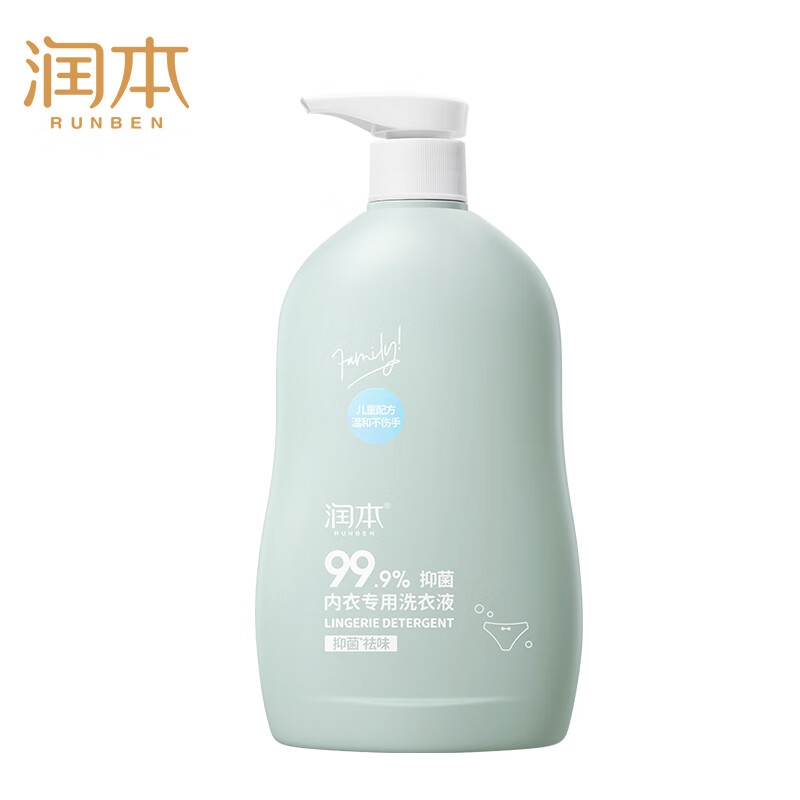 润本（RUNBEN） 洗衣液 儿童内衣专用 300ml 婴儿蓝（单位：瓶）