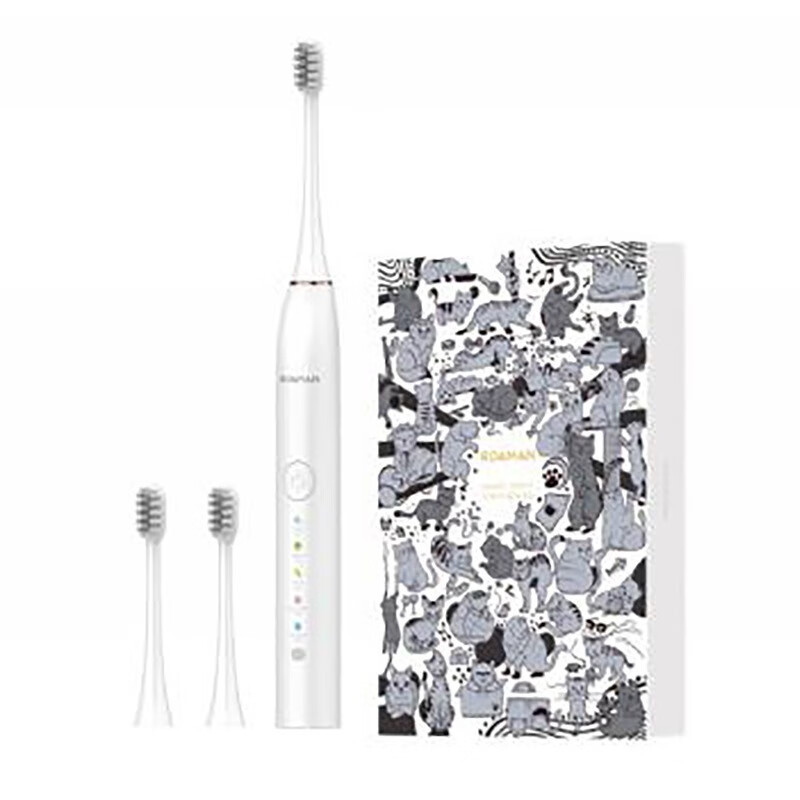 罗曼（ROAMAN） D30电动牙刷,白色-五模式,配2个刷头 D30 4100次/分钟  无香型（单位：个）