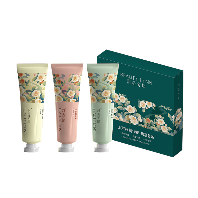 润美灵犀 山茶籽精华 护手霜 30g*3支 混色（单位：盒）