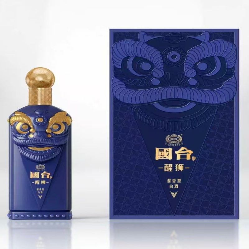 国台 醒狮酒 53&deg;酱香型 白酒 500ml*1 极光蓝（单位：盒）