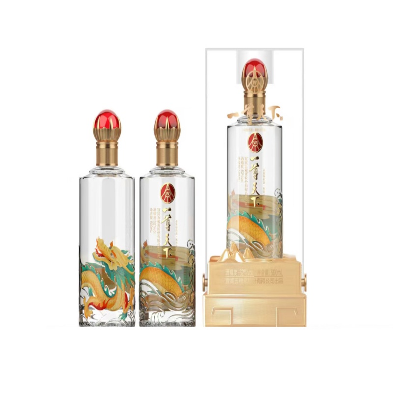 一尊天下 盛典龙 52&deg;浓香型白酒 500ml*6 玫瑰金（单位：箱）