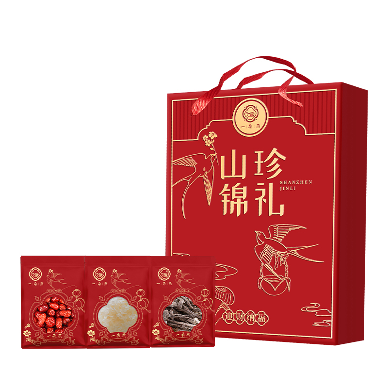一朵燕（YIDUOYAN） 菌菇干货伴手礼 山珍锦礼 285g 红色（单位：盒）