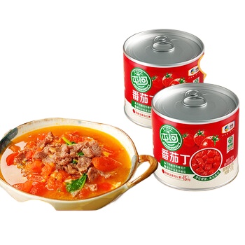 屯河 番茄丁 中粮 200g*6罐 红色（单位：组）