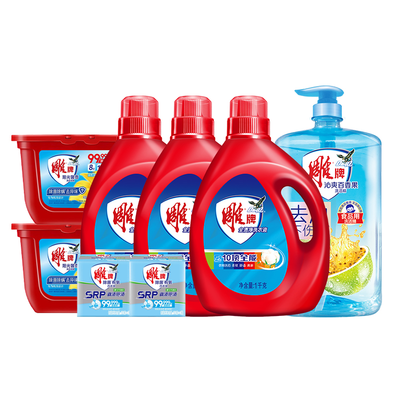 雕牌 家庭清洁洗衣套装 WJBJ07 4.8kg 混色（单位：箱）