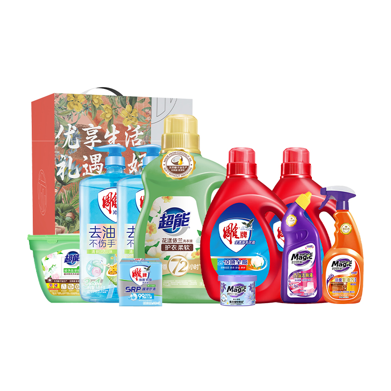 雕牌 家庭清洁洗护套装 WJBJ06 10kg 混色（单位：箱）