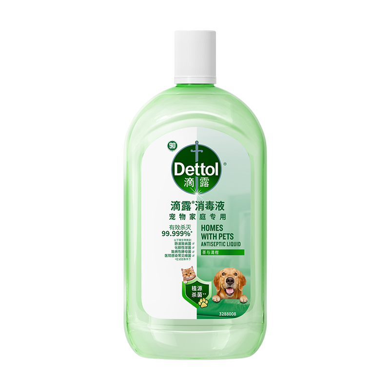 滴露（DETTOL） 消毒液 宠物家庭专用 1L 清新色（单位：瓶）