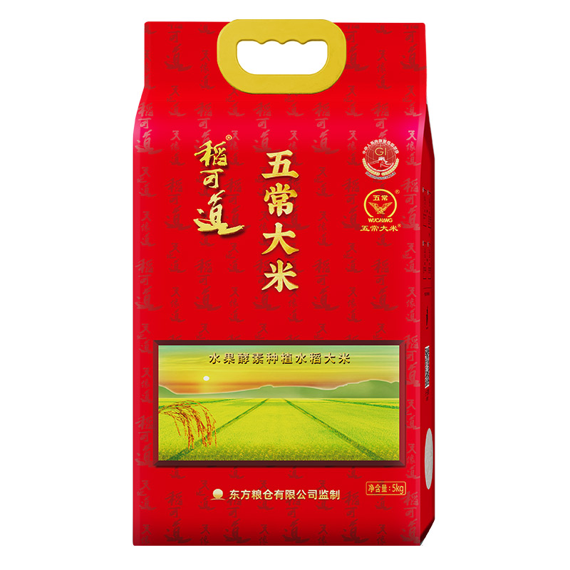 稻可道 五常大米 六面真空包装 5kg 红色（单位：袋）