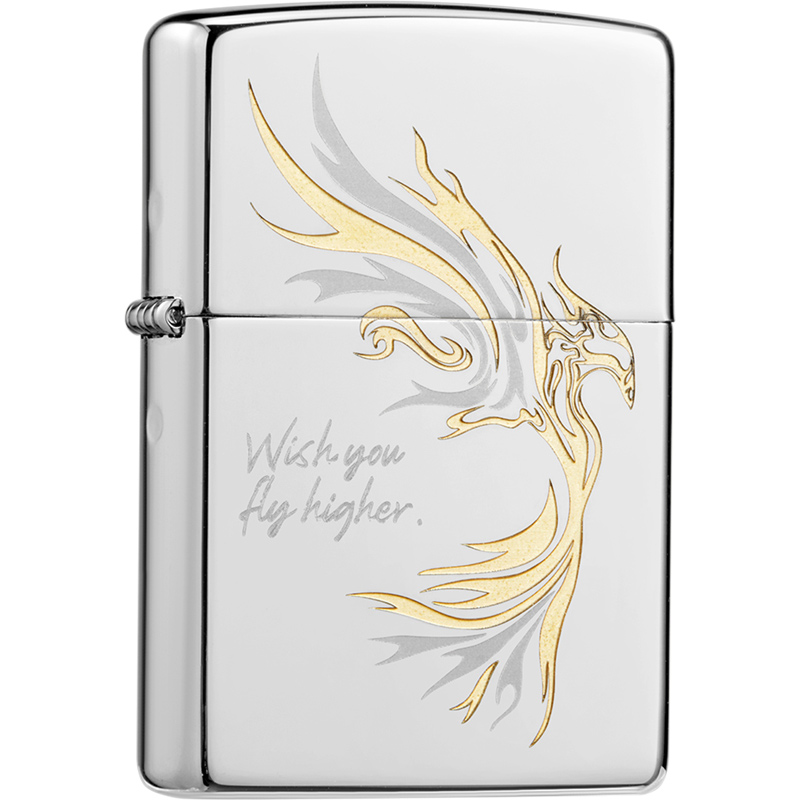 Zippo 煤油打火机 LZE-0333 尺寸：55mm*38mm*14mm 飞鸿（单位：支）