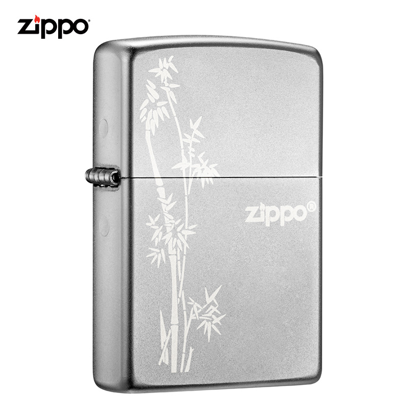 Zippo 煤油打火机 205-C-000017 尺寸：57mm*38mm*13mm 锻纱镀铬-步步高升（单位：支）