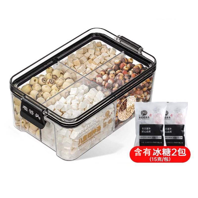 谷记老谷头 净口罐儿童四神汤【含有2袋冰糖】 养生茶 405g 白色（单位：盒）