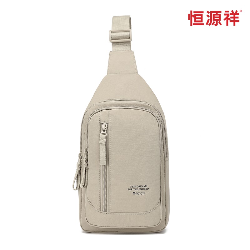 恒源祥 路马兰胸包 HYX9007 30.5*21*9cm  卡其色（单位：个）