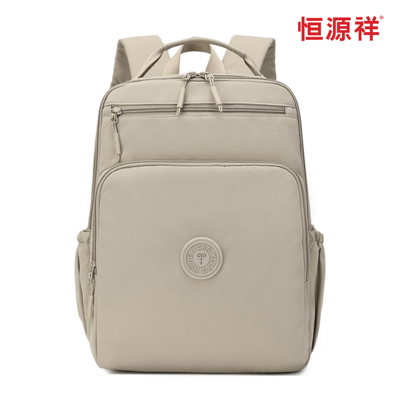 恒源祥 路马兰双肩包 HYX9009 37*33*14cm  卡其色（单位：个）