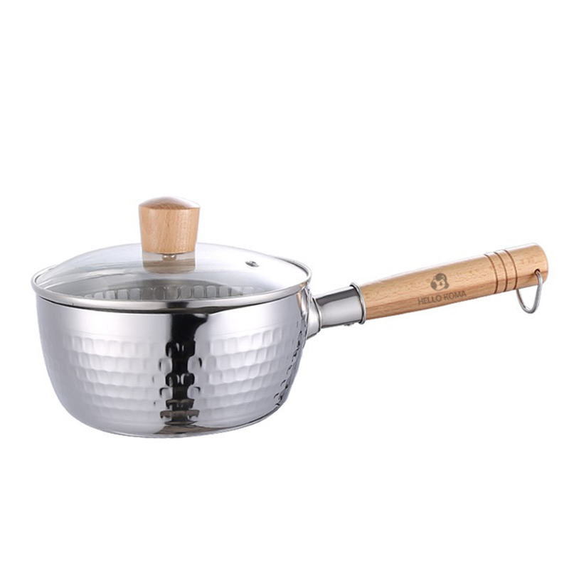 HELLO KOMA 不绣钢雪平锅 一锅多用 20*9.5CM 银色（单位：套）
