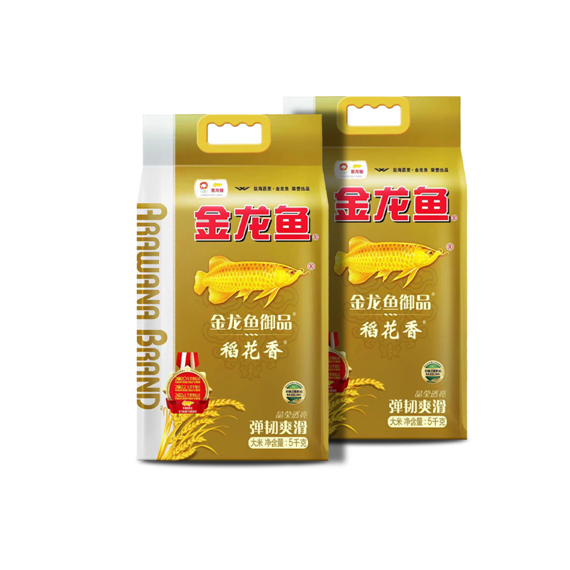 金龙鱼 御品稻花香 粳米东北大米 5kg*2 香槟色（单位：组）