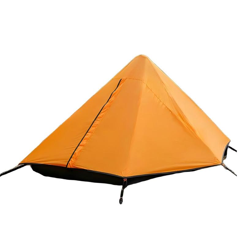 轻行者 单人充气帐篷 一体充气 210*100*120cm 灰橙色（单位：个）