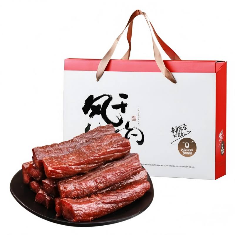 科尔沁 风干牛肉 礼盒 400g 红色（单位：盒）