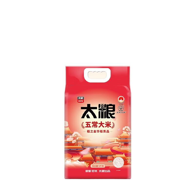 太粮 华稻贡品五常大米 东北长粒粳米 5kg 红色（单位：袋）