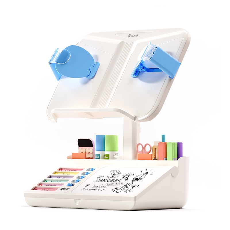 猫太子 阅读架儿童看书架学习看书神器桌面床上多功能收纳支架 10102M2216-1A 1.2KG  蓝色（单位：套）