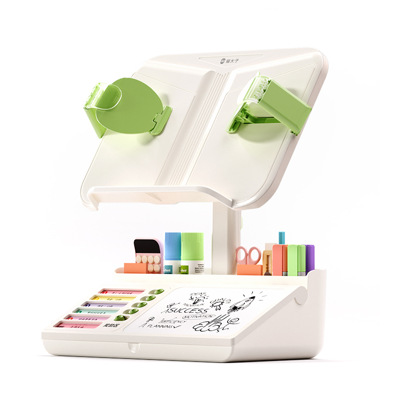 猫太子 阅读架儿童看书架学习看书神器桌面床上多功能收纳支架 10102M2216-1C 1.2KG 绿色（单位：套）
