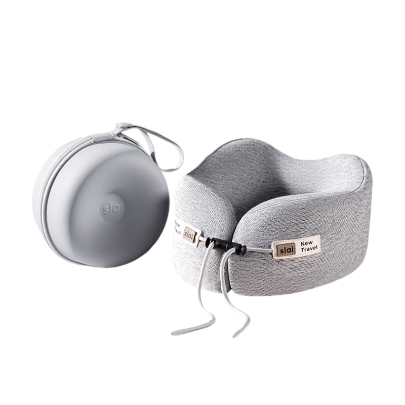 思莱宜 收纳U型枕 B35 圆盒24*24*12cm  浅灰色（单位：个）