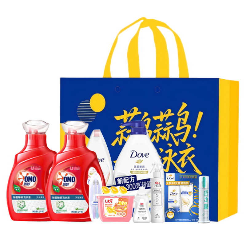 多芬 奥妙/立白/冷酸灵 4857g+2支 个人护理组合 9件 混色（单位：套）