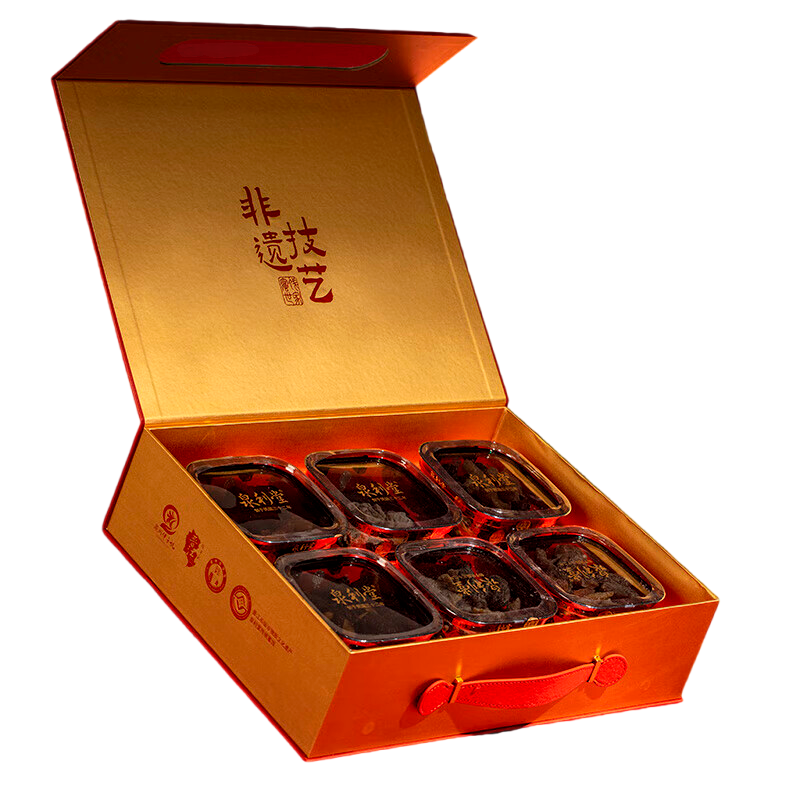 泉利堂 蜜饯果干礼盒 6盒装 1548g/ 红色（单位：盒）