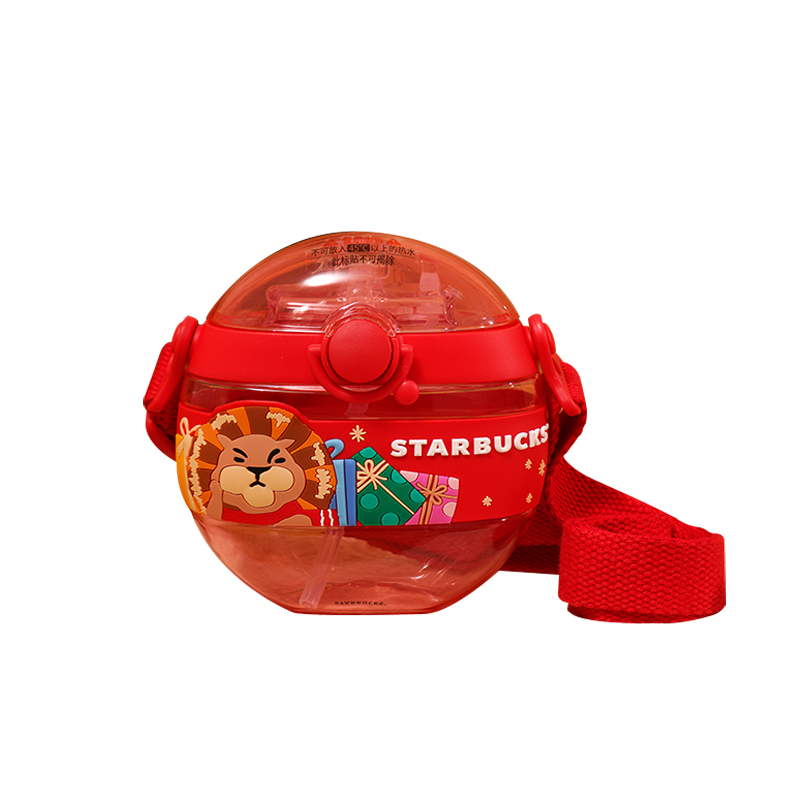星巴克（Starbucks） 冷水壶 l欢享圣诞圆形 420ml 红色（单位：个）