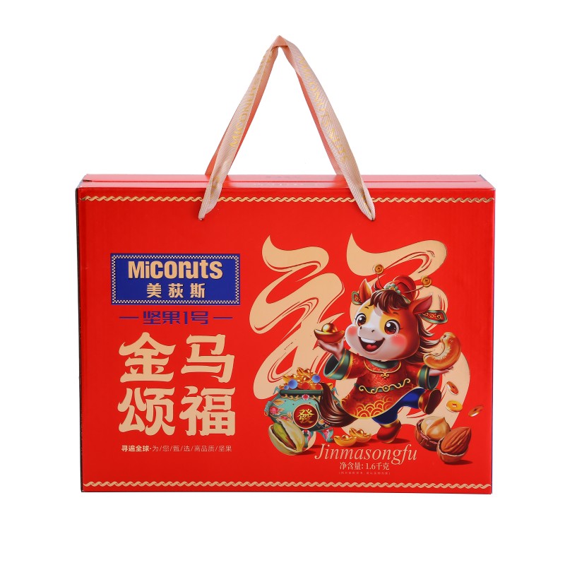 美荻斯 坚果 金马颂福 1600g  红色（单位：盒）