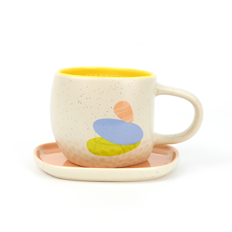 星巴克（Starbucks） 马克杯碟组 自然系列 355ml 象牙色（单位：组）