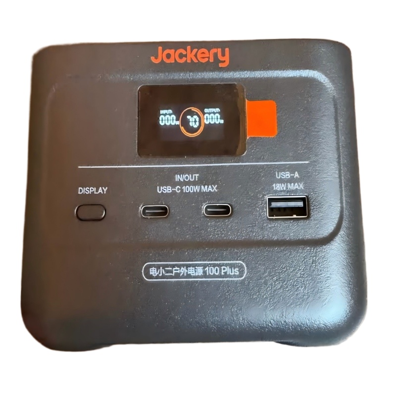 电小二 户外电源100Plus JE-100A 00W双向快充户外移动电源99Wh大容量充电宝  黑色（单位：台）