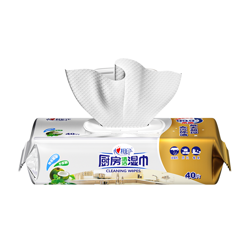 心相印 厨房清洁系列湿巾25-1版 XJB040 40片/包 白色（单位：包）