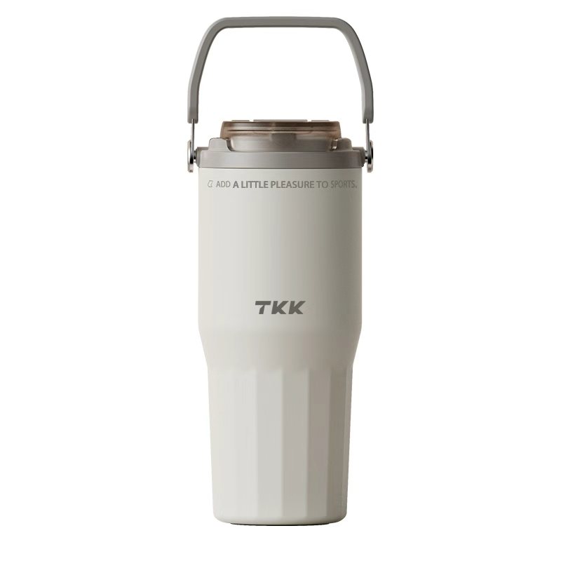 TKK 悦界双饮口拎拎杯 TKK-2039 700ml  白色（单位：个）