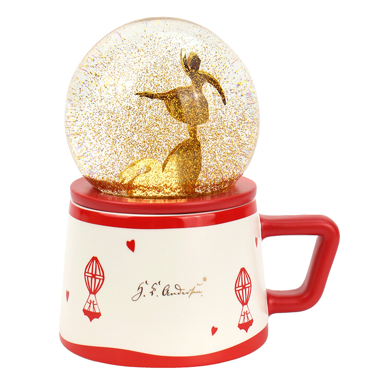 星巴克（Starbucks） 马克杯 安徒生剪纸系列水晶球款 180ml 红色（单位：个）