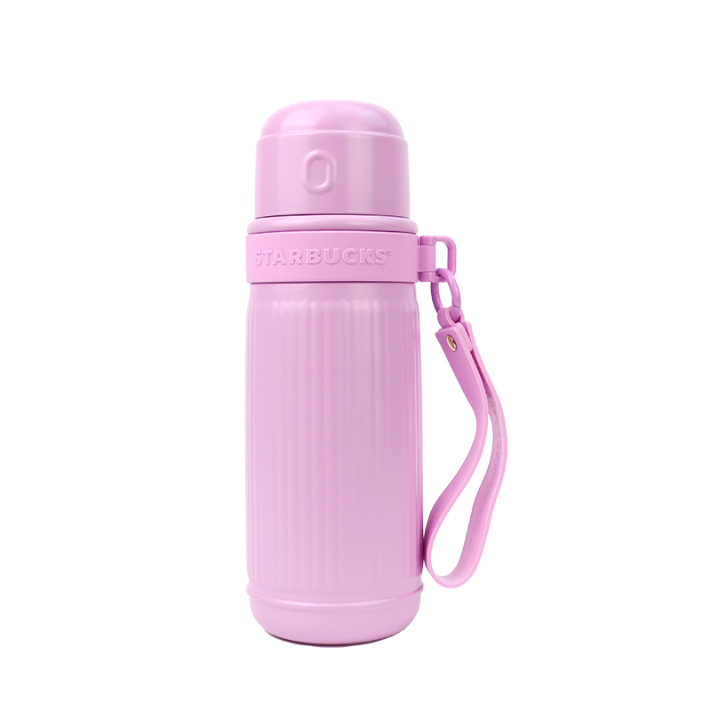 星巴克（Starbucks） 保温杯配提手袋 新年萌趣龙系列条纹款不锈钢 870ml 紫色（单位：个）