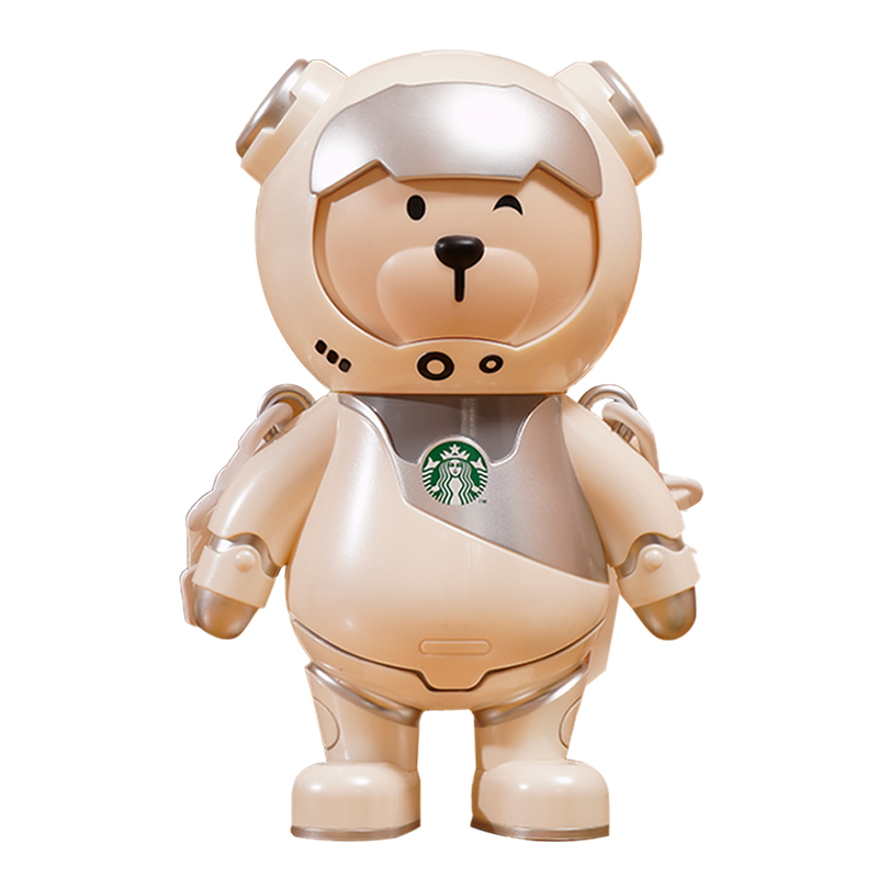 星巴克（Starbucks） 吸管杯 宇航员小熊 480ml 象牙色（单位：个）