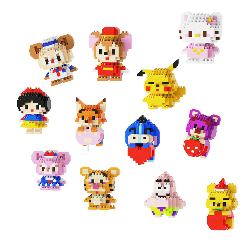 钧捷 拼装儿童积木盲盒 十个装 500g 混色（单位：组）