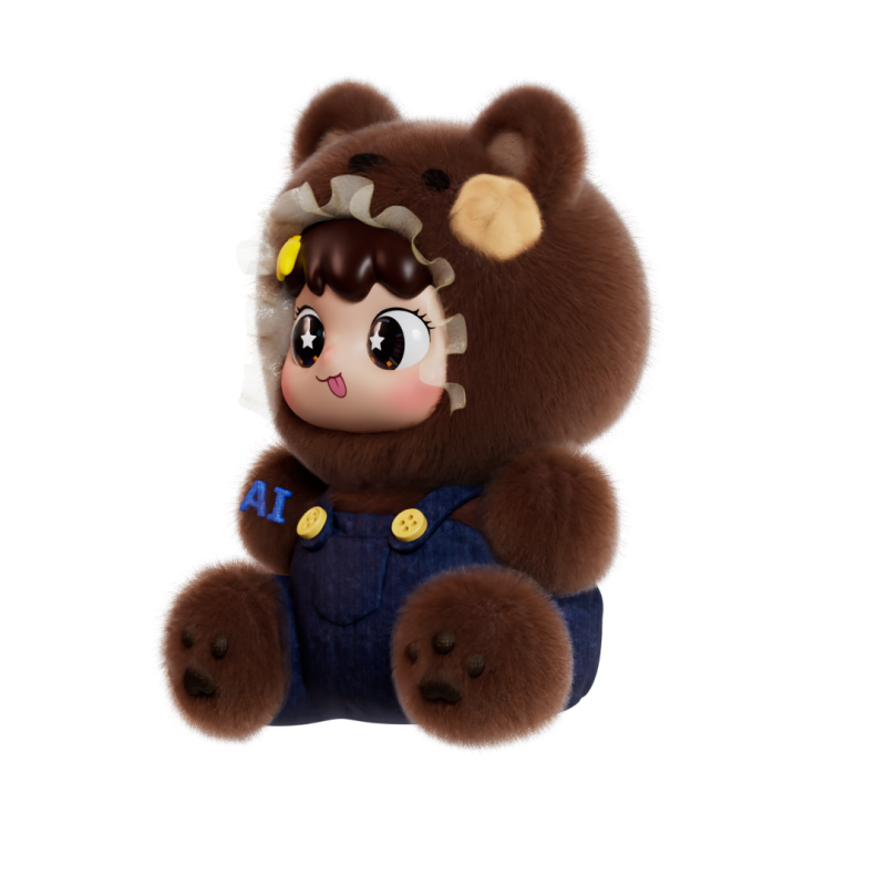 隼眼小聪 星愿家族AI智能声光玩具  HYAI205  棕熊&bull;星抱 0.74W/500G/18.5*14.5*13CM 棕色（单位：个）